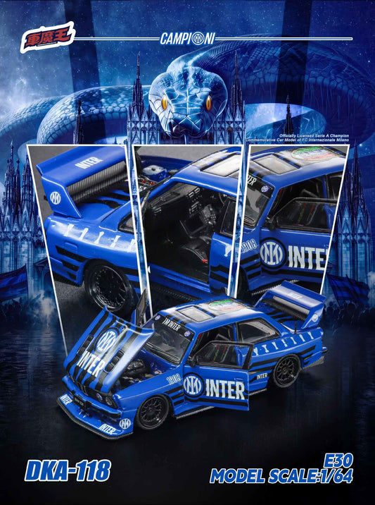 [Preorder] DEMON KING AUTO 1:64 BMW E30 Inter Milan's 21st Title Livery DKA-118