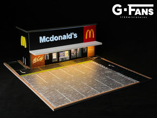 [Preorder] G.Fans 1:64 Diorama McDonald's Fast Food Building 710013