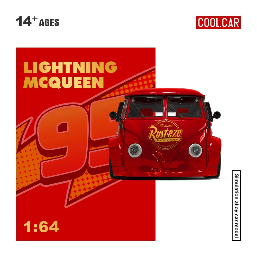 [Preorder] Cool Car 1:64 Volkswagen TI PICKUP Lighting Mcqueen Metallic red CC642951