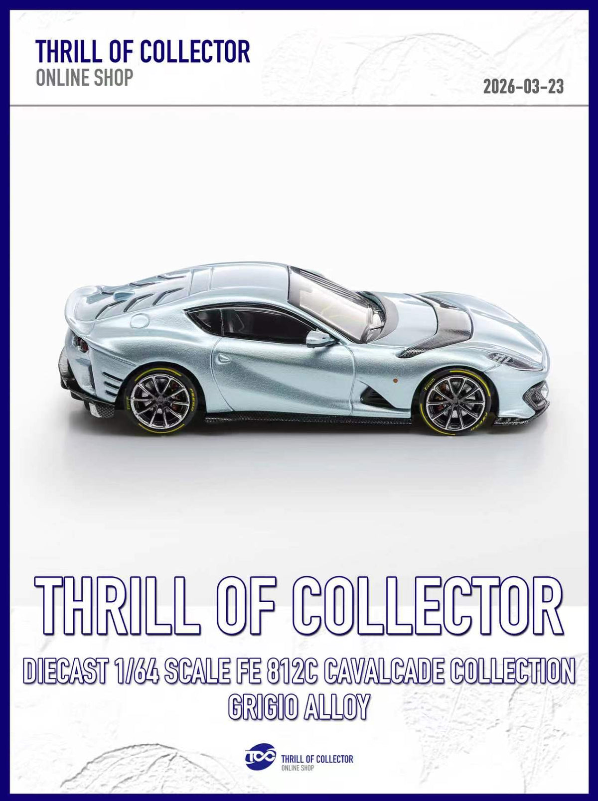 TOC 1:64 Ferrari 812C 3.0 CAVALCADE COLLECTION (4 Colours)