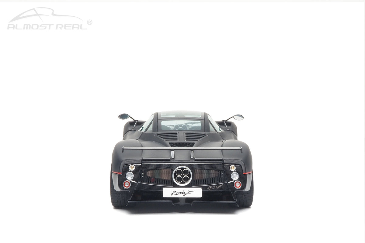 [Preorder] Almost Real 1:18 Pagani Zonda F - 2005 - Matt Carbon Black with Red Stripe 850411001