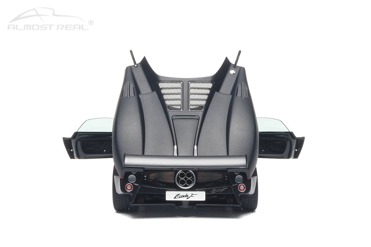 [Preorder] Almost Real 1:18 Pagani Zonda F - 2005 - Matt Carbon Black with Red Stripe 850411001