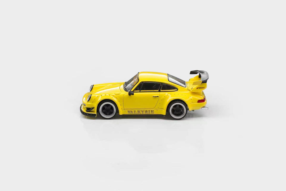 [Preorder] Model Model 1:64 Porsche RWB 930 Valykrie Yellow MM64-RWB930-005