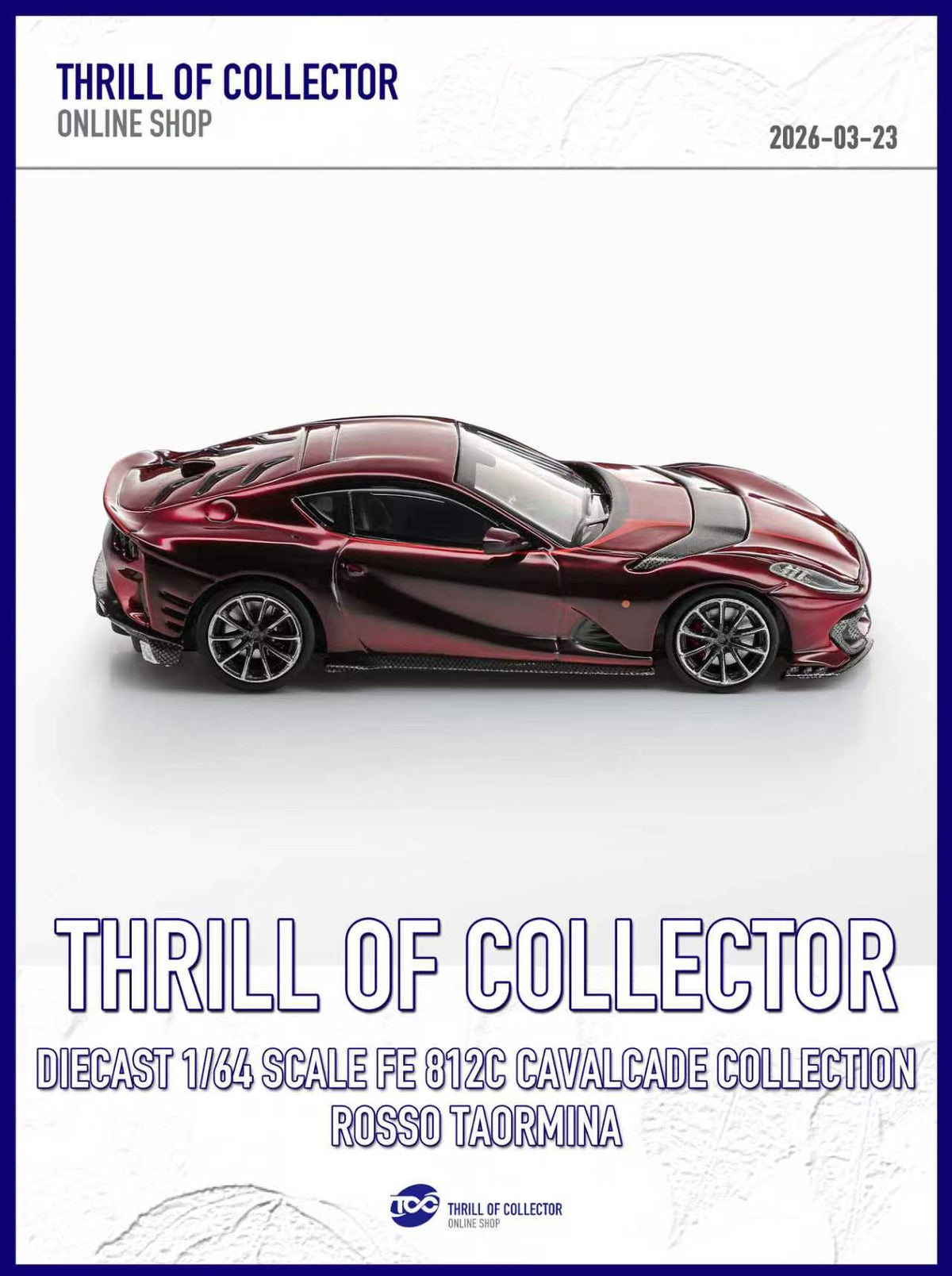 TOC 1:64 Ferrari 812C 3.0 CAVALCADE COLLECTION (4 Colours)