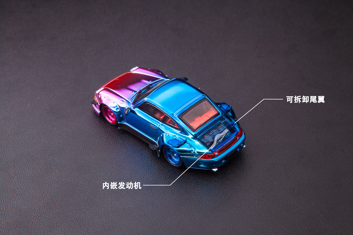 [Preorder] TPC 1:64 Porsche RWB993 Chrome Candy Color