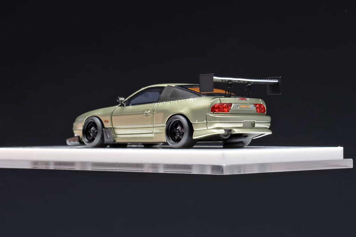 404error X old school 1:64 Nissan 240sx Streetcar Modified Emerald Green Carbon Cover