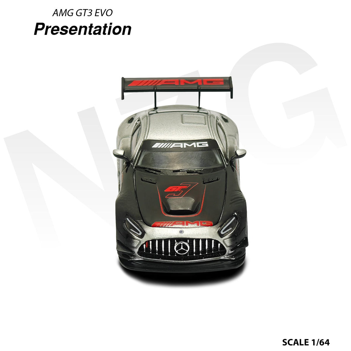 KILO works 1:64 Mercedes AMG GT3 EVO II Presentation black 114600005