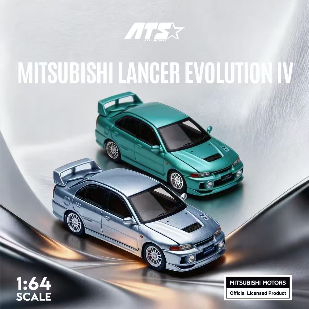 [Preorder] ATS Model 1:64 Mitsubishi Lancer Evolution IV (2 Colours) ATS881005/ATS881006