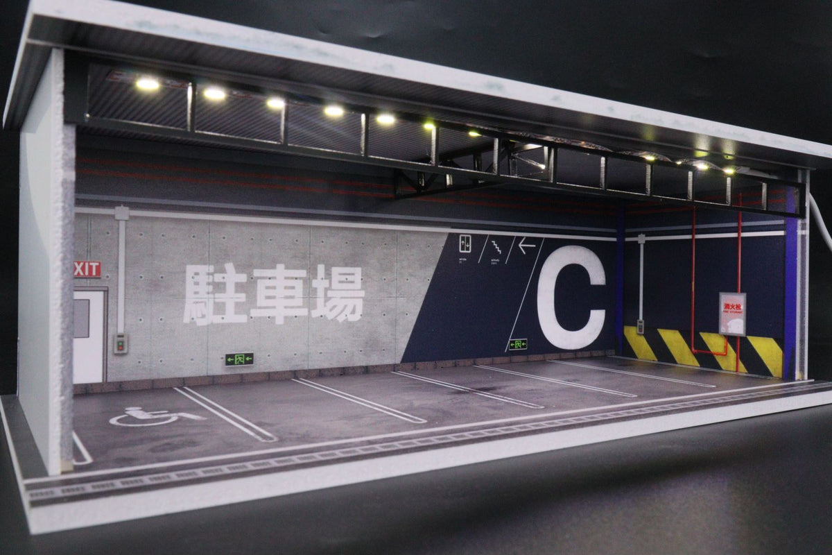 G.Fans MODELS 1:64 Garage with Lights Diorama Model 710022
