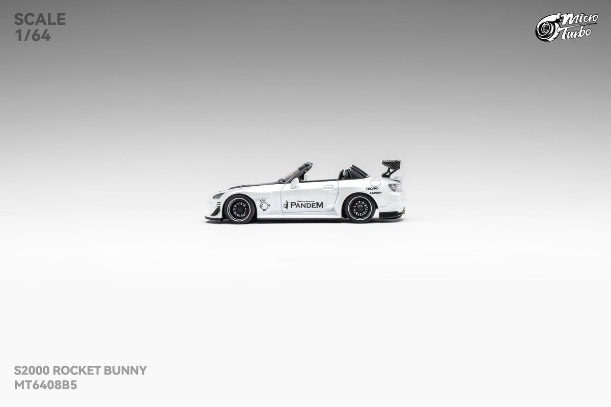 [Preorder] Microturbo 1:64 Custom S2000 RB - Metallic White MT6408B5