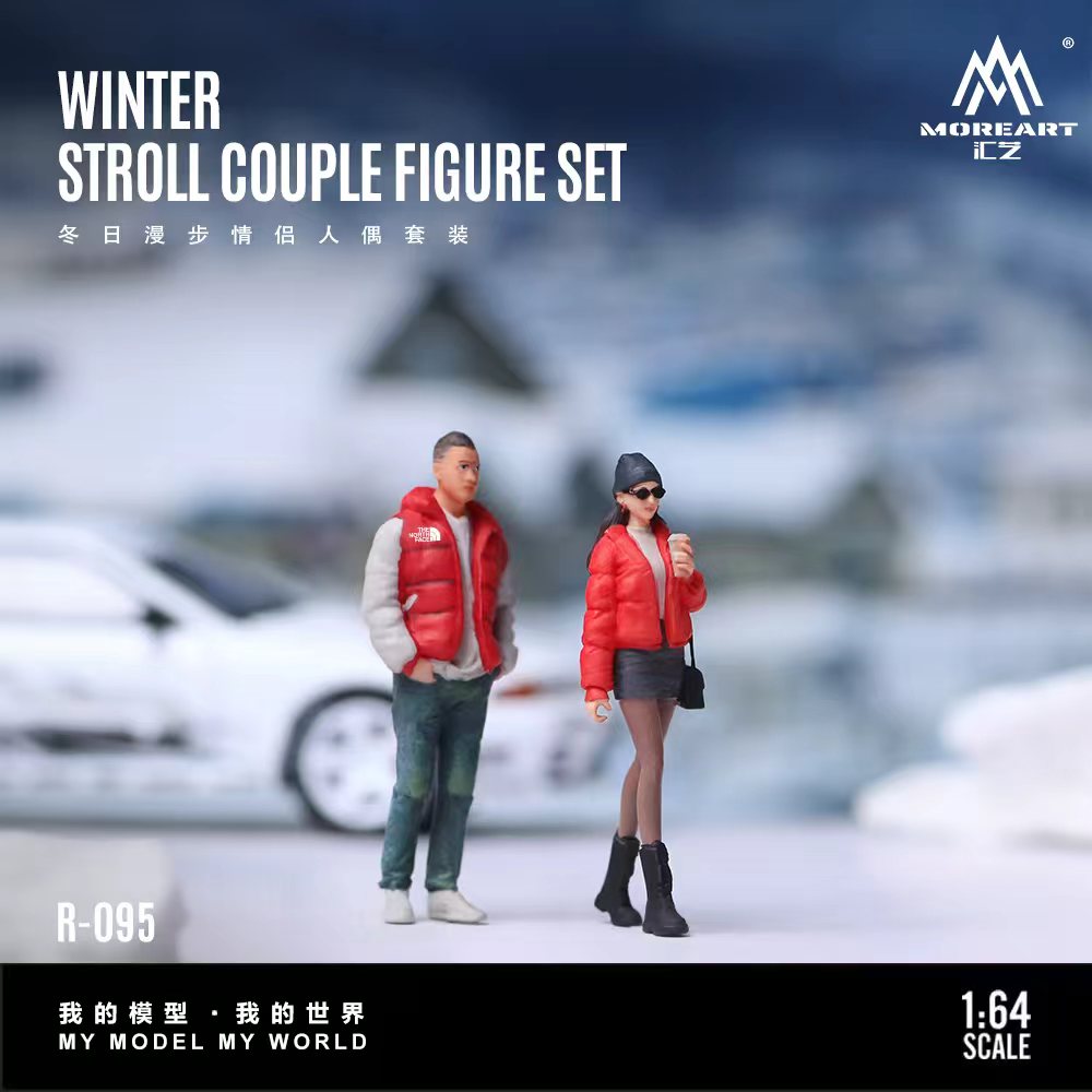[Preorder] MoreArt 1:64 Winter Stroll Couple Doll FIGURE SET MO223095