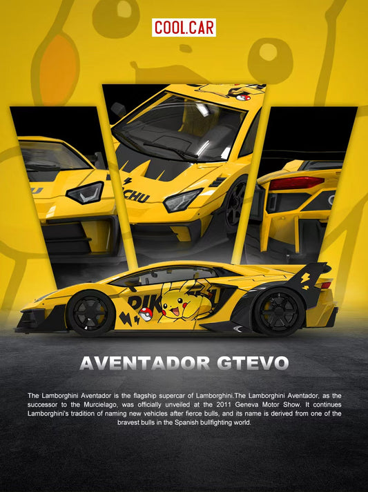 [Preorder] Cool Car 1:64 Lamborghini GTEVO Pikachu Livery CC643833