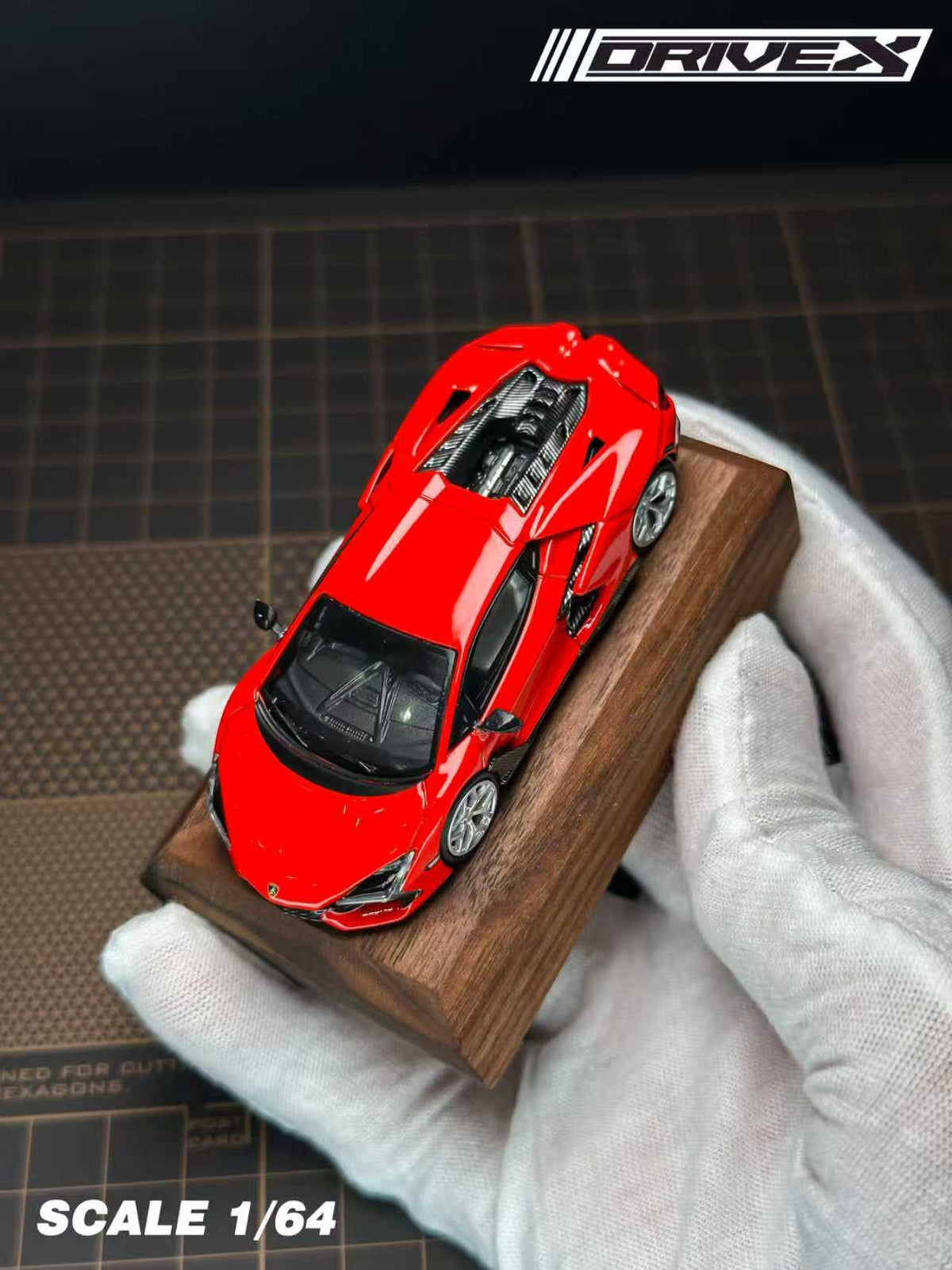 Drive X 1:64 Lamborghini Revuelto Hanging Card Board (7 Colours)