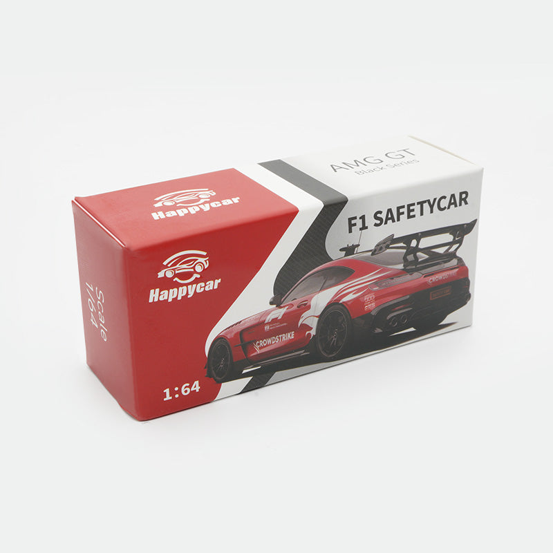 [Preorder] HappyCar 1:64 Mercedes AMG GTBlackSeries F1 SAFETYCAR (2 versions) ME-01