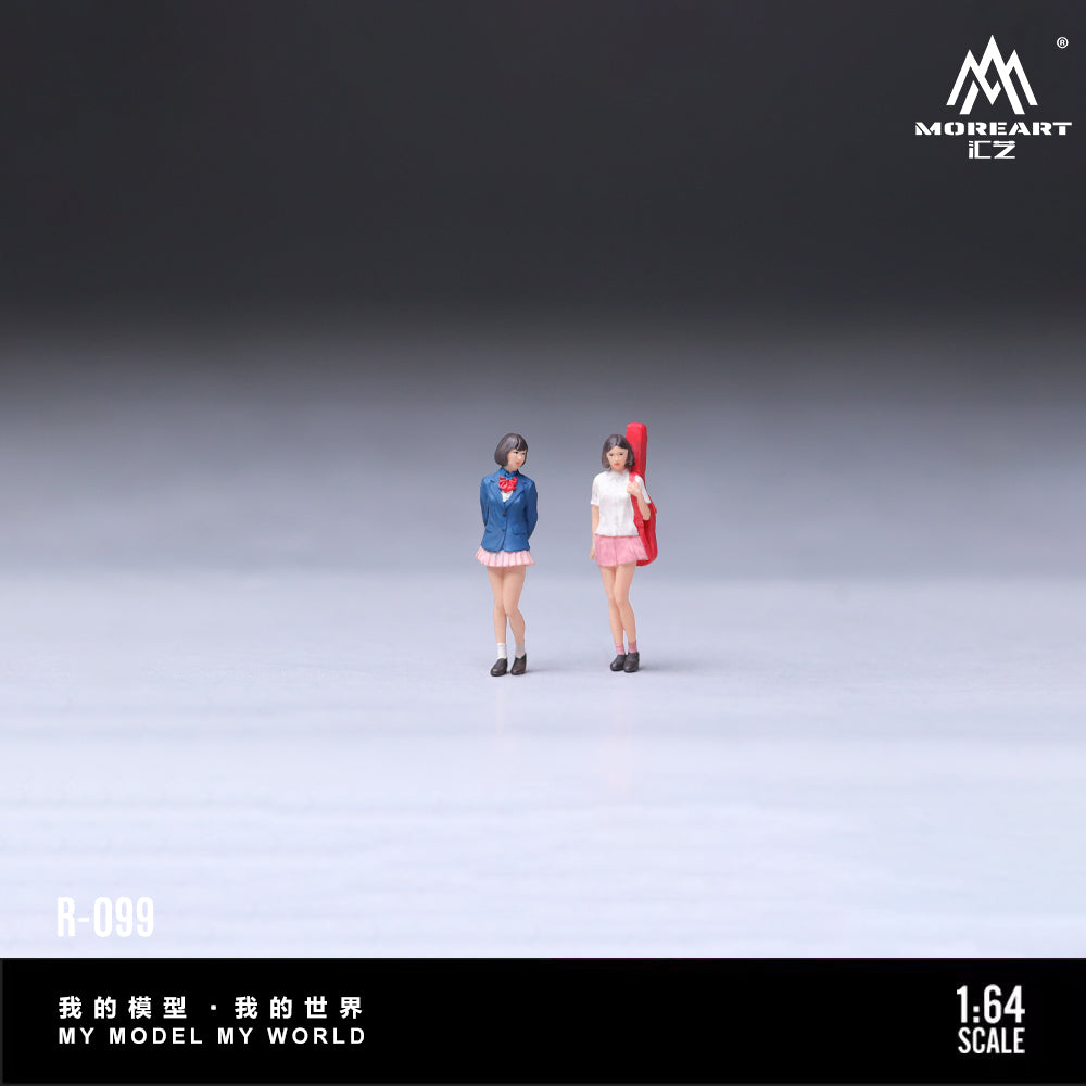[Preorder] MoreArt 1:64 JAPANESE SCHOOL UNIFORMBEST FRIENDS 2-FIGURE SET MO223099
