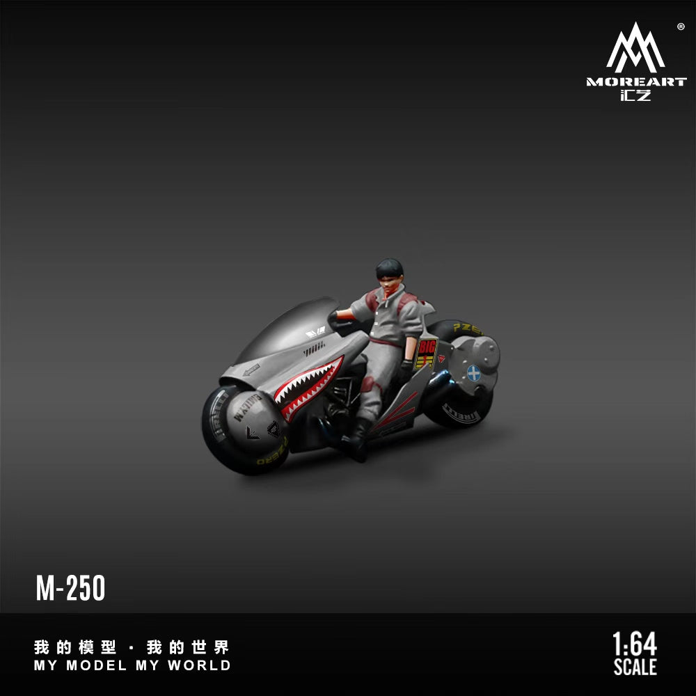 [Preorder] MoreArt 1:64 AKIRA RESIN MOTORCYCLE Shark Mouth Painting Verison MO222250