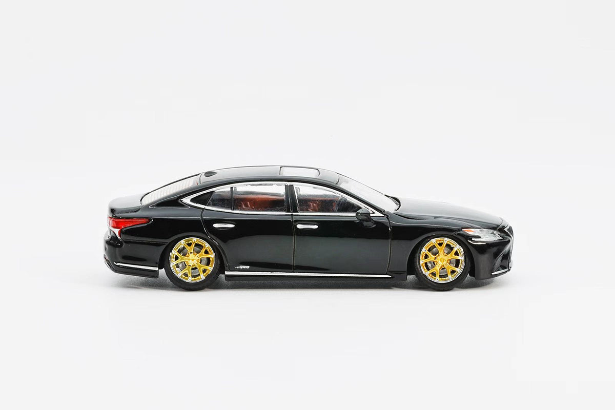 [Preorder] GCD x ENCHERY 1:64 Lexus LS500h Lowriding Black LHD GE-004-19