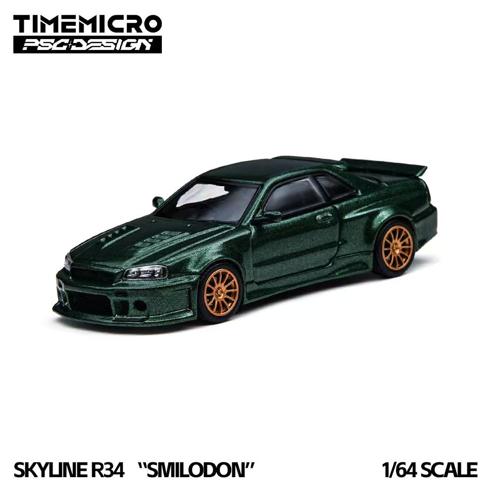 [Preorder] TimeMicro × PSC DESIGN 1:64 Nissan Skyline R34 Smilodon TM648405/TM648406