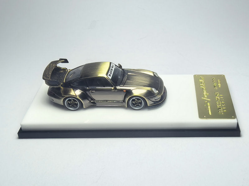 [Preorder] Model Collect 1:64 Porsche RWB993 High Wing Chrome Bronze Brushed Livery MC640023J