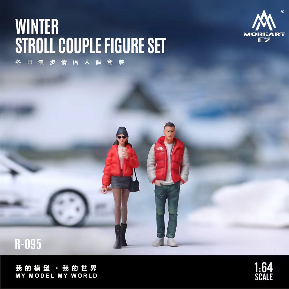 [Preorder] MoreArt 1:64 Winter Stroll Couple Doll FIGURE SET MO223095