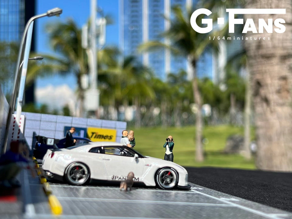 G.Fans 1:64 Diorama Japanese Parking Lot Model 710028