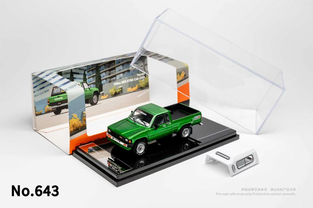GCD 1:64 Toyota Hilux SR5 XTRA Cab 1985 (LHD) (3 Colours) KS-087-641/ KS-087-642/ KS-087-643