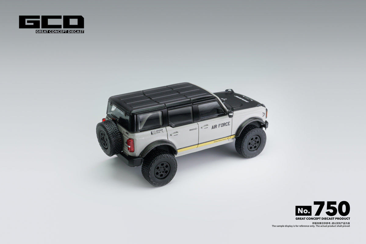 [Preorder] GCD 1:64 Ford Bronco DarwinPRO AIR FORCE GREY (LHD) KS-022-750