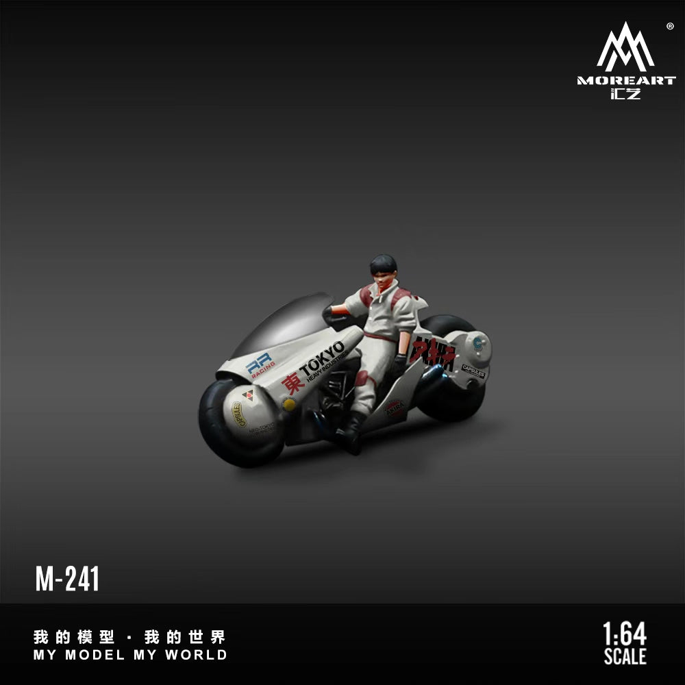 [Preorder] MoreArt 1:64 AKIRA RESIN MOTORCYCLE TITANIUM WHITE FADED VERSION MO222241