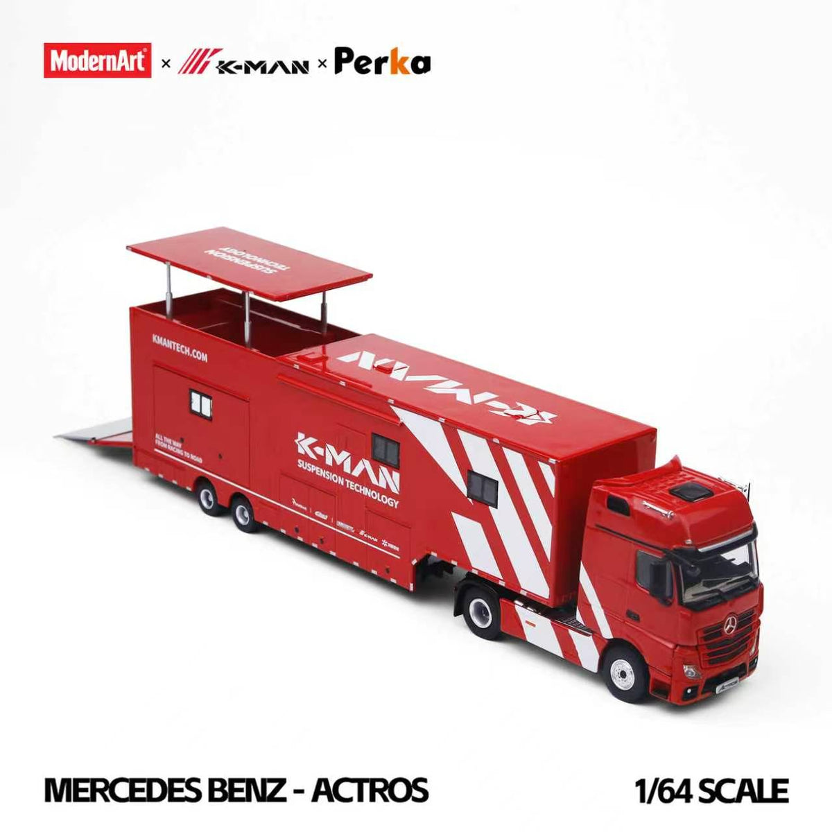 [Preorder] ModernArt x K-MAN x Perka 1:64 Mercedes-Benz Actros K-MAN Race Support MD801001