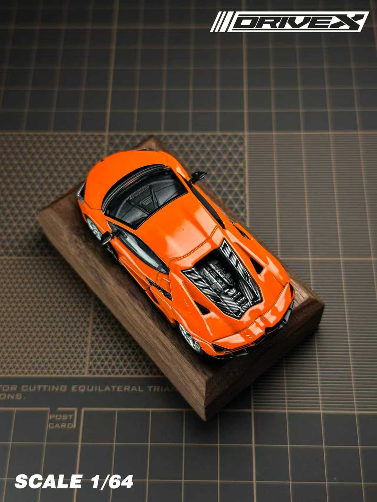 Drive X 1:64 Lamborghini Revuelto Hanging Card Board (7 Colours)