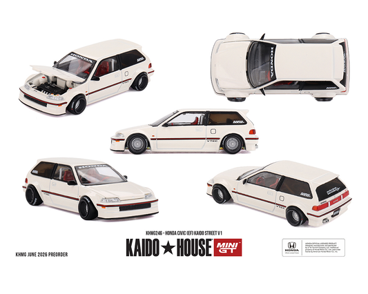 [Preorder] Kaido House x Mini GT 1:64 Honda Civic (EF) Kaido Street V1 – Limited Edition KHMG246