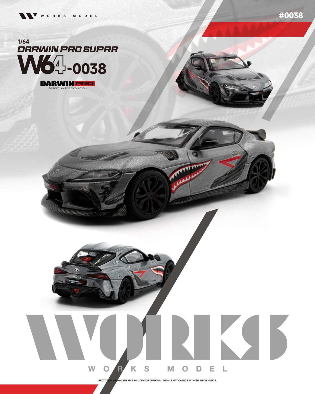 [Preorder] Works Model 1:64 Toyota GR Supra A90 MK5 DarwinPRO W640038