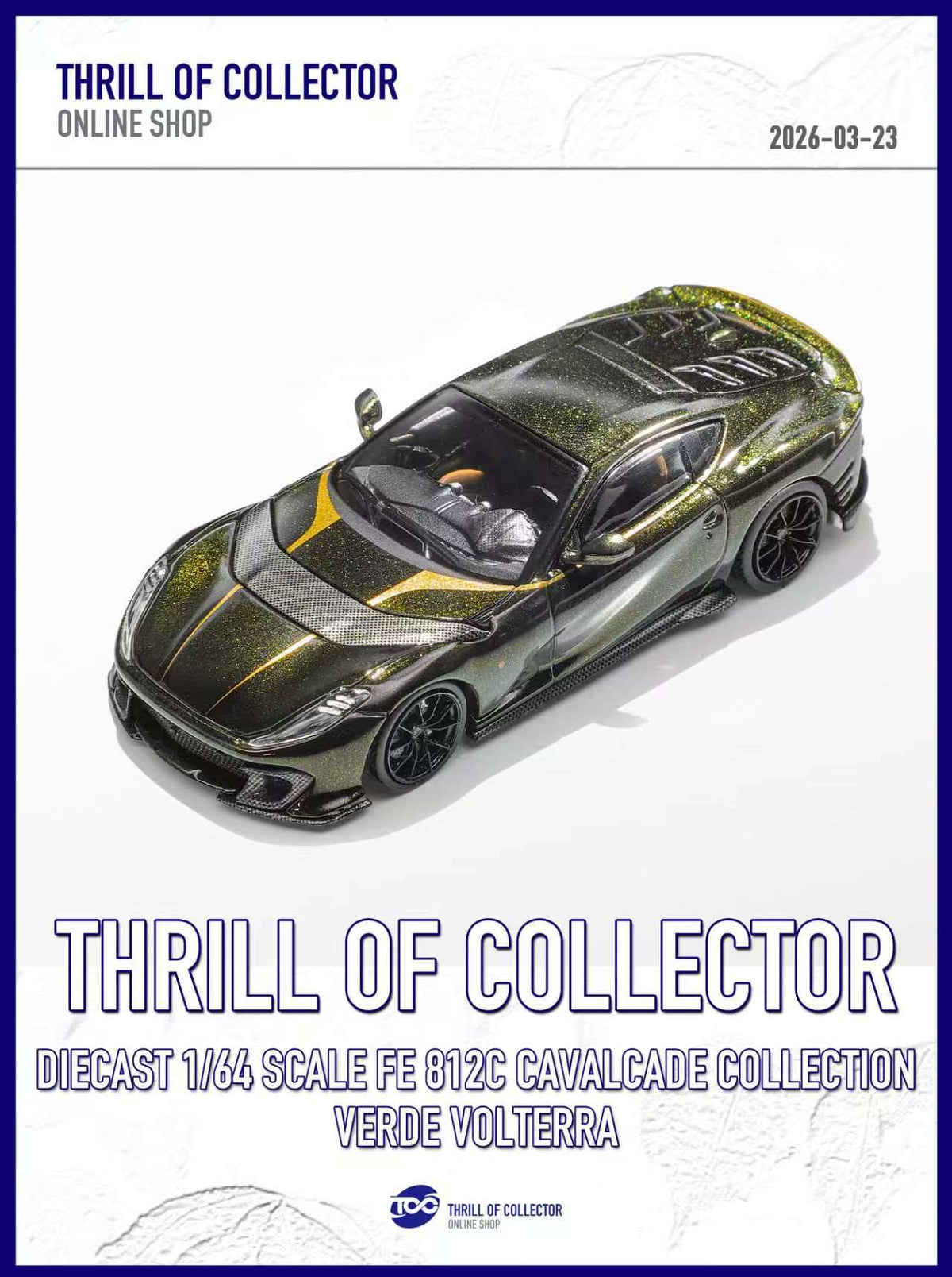TOC 1:64 Ferrari 812C 3.0 CAVALCADE COLLECTION (4 Colours)