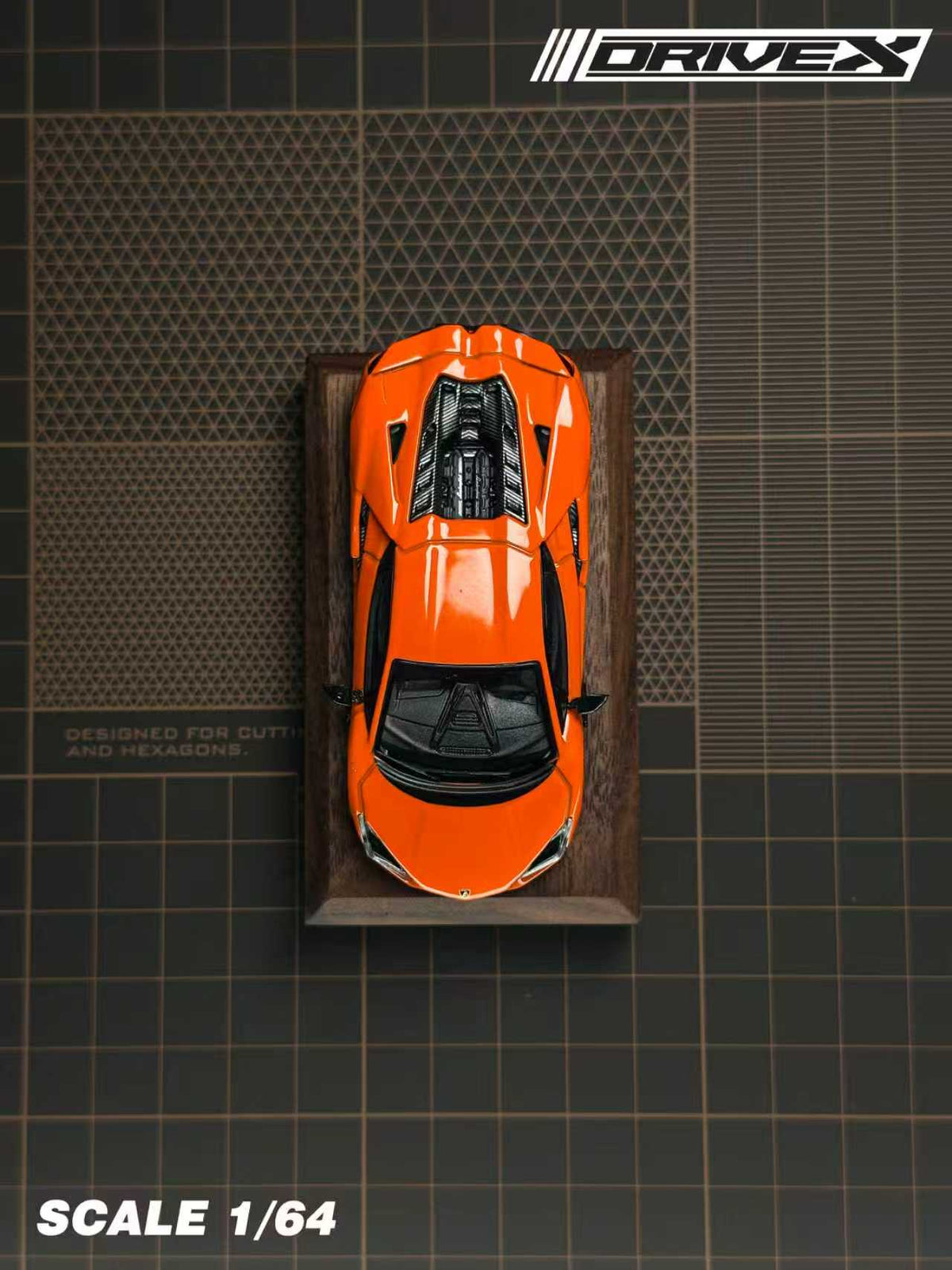Drive X 1:64 Lamborghini Revuelto Hanging Card Board (7 Colours)