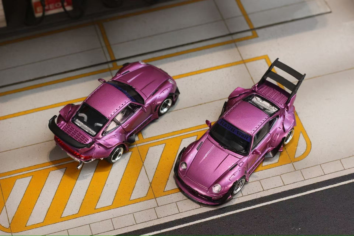 Street Weapon 1:64 Porsche RWB 993 Carmen Purple Metallic (2 Versions)