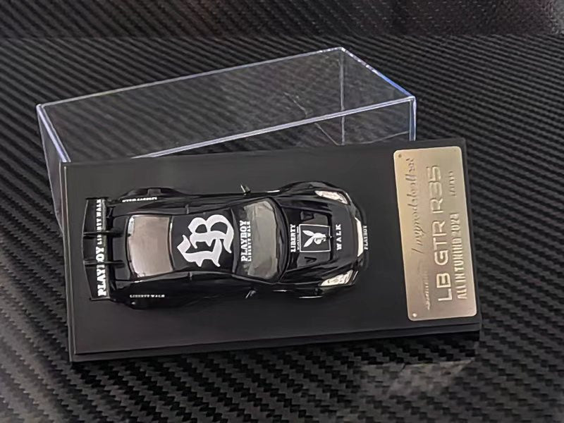 [Preorder] Model Collect 1:64 LB GTR R35 1.5 Glossy Black MC640004O