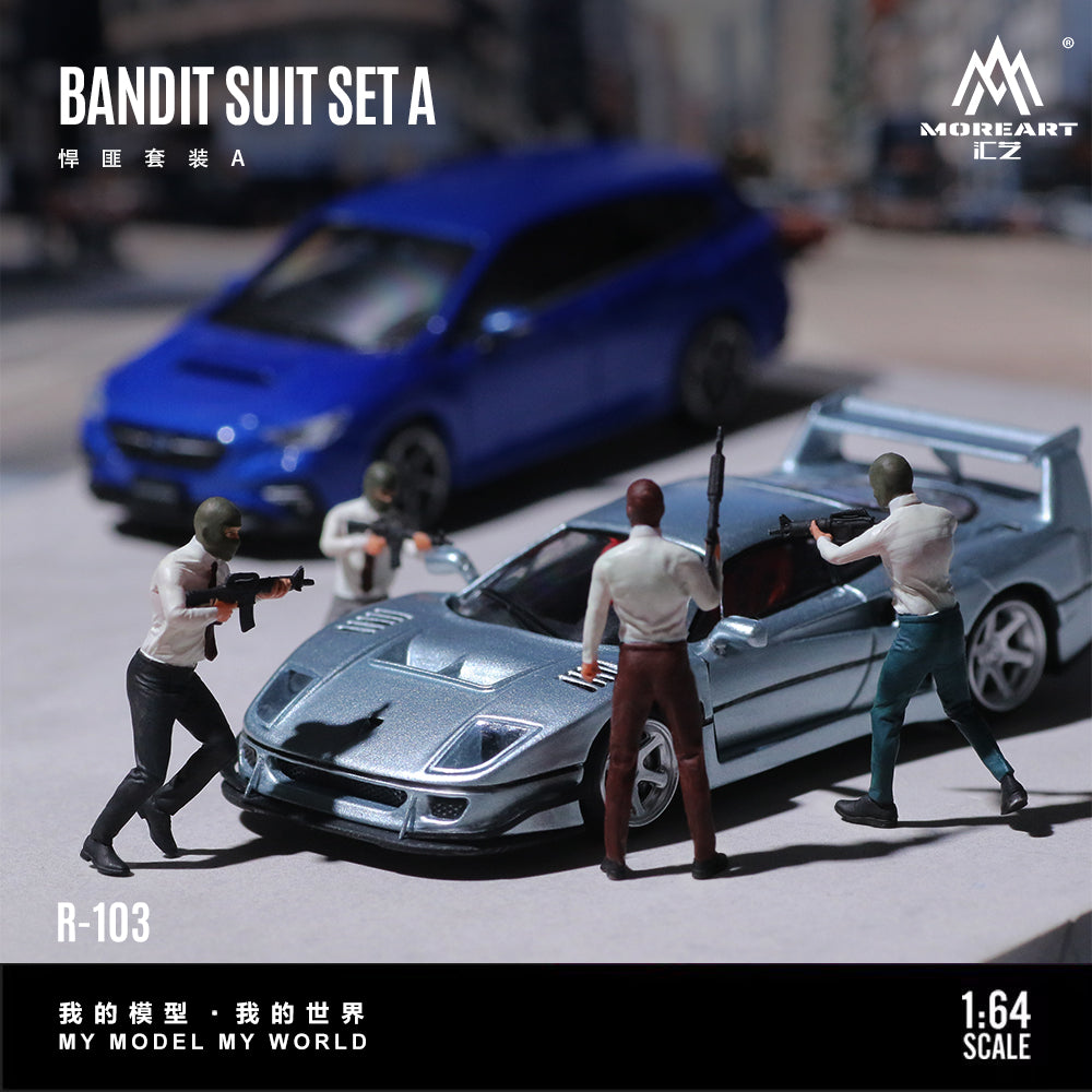 [Preorder] MoreArt 1:64 Bandit Suit Figure Set A MO223103