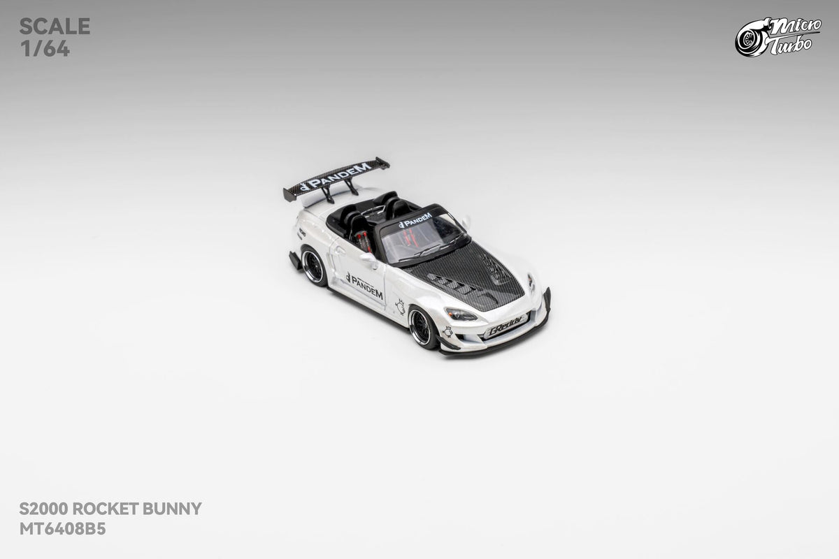 [Preorder] Microturbo 1:64 Custom S2000 RB - Metallic White MT6408B5