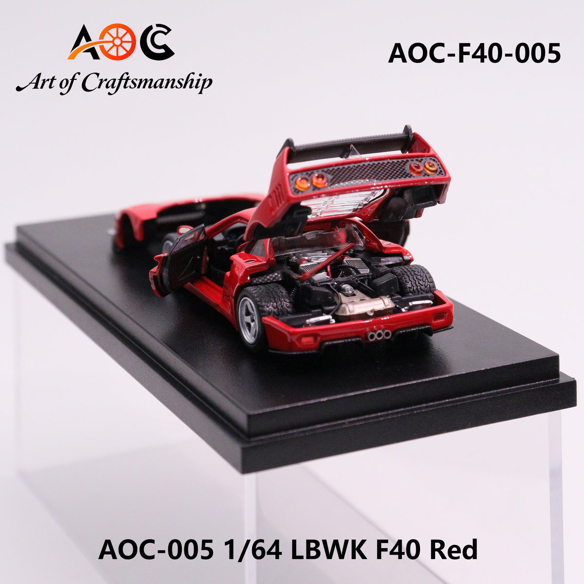[Preorder] AOC 1:64 LBWK F40 Red AOC-F40-005