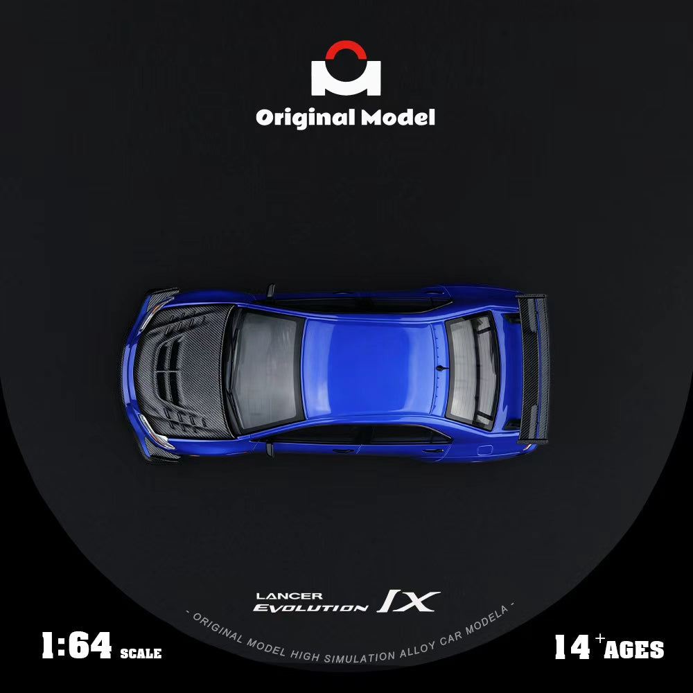 [Preorder] Original Model 1:64 Mitsubishi EVO 9th Feneration Dark Blue OM800217