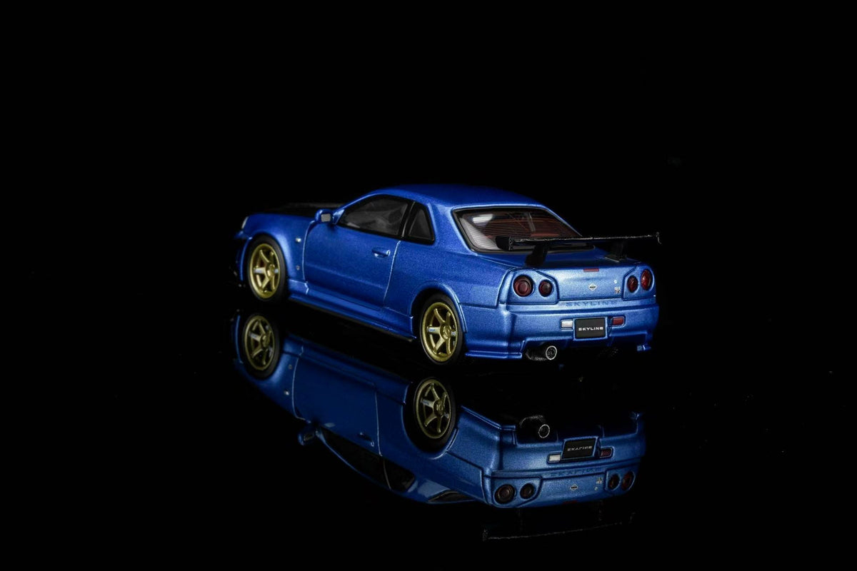 [Preorder] MOTORHELIX 1:64 Nissan Skyline GT-R (R34) Customized (2 Colours) M63475/M63476