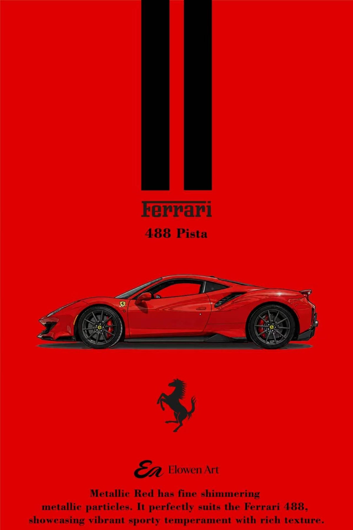[Preorder] Elowen Art 1:64 488 Pista (5 Colours)