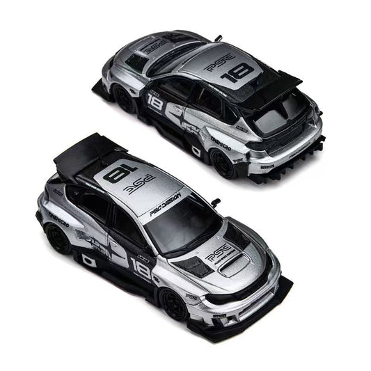 [Preorder] TimeMicro × PSC DESIGN 1:64 Impreza "Raider" Silver TM648303