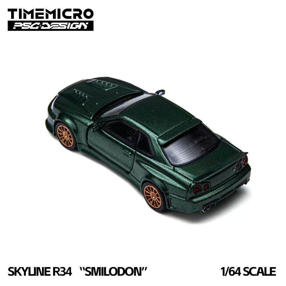 [Preorder] TimeMicro × PSC DESIGN 1:64 Nissan Skyline R34 Smilodon TM648405/TM648406