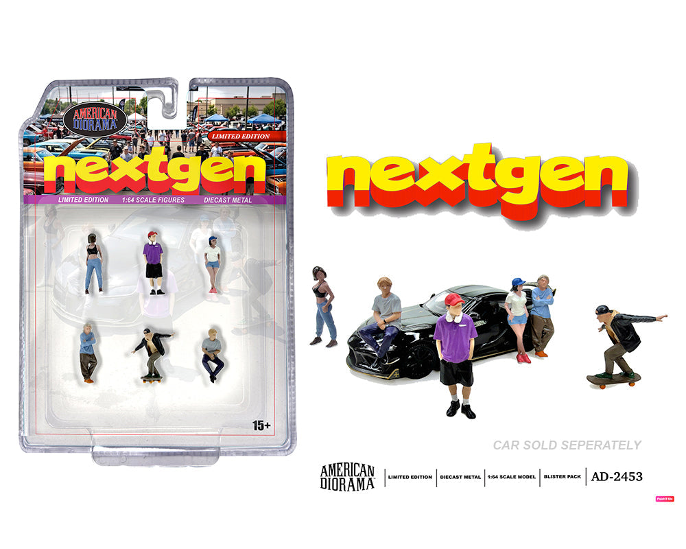 [Preorder] American Diorama 1:64 Figures Nextgen Set of 6 AD-2453