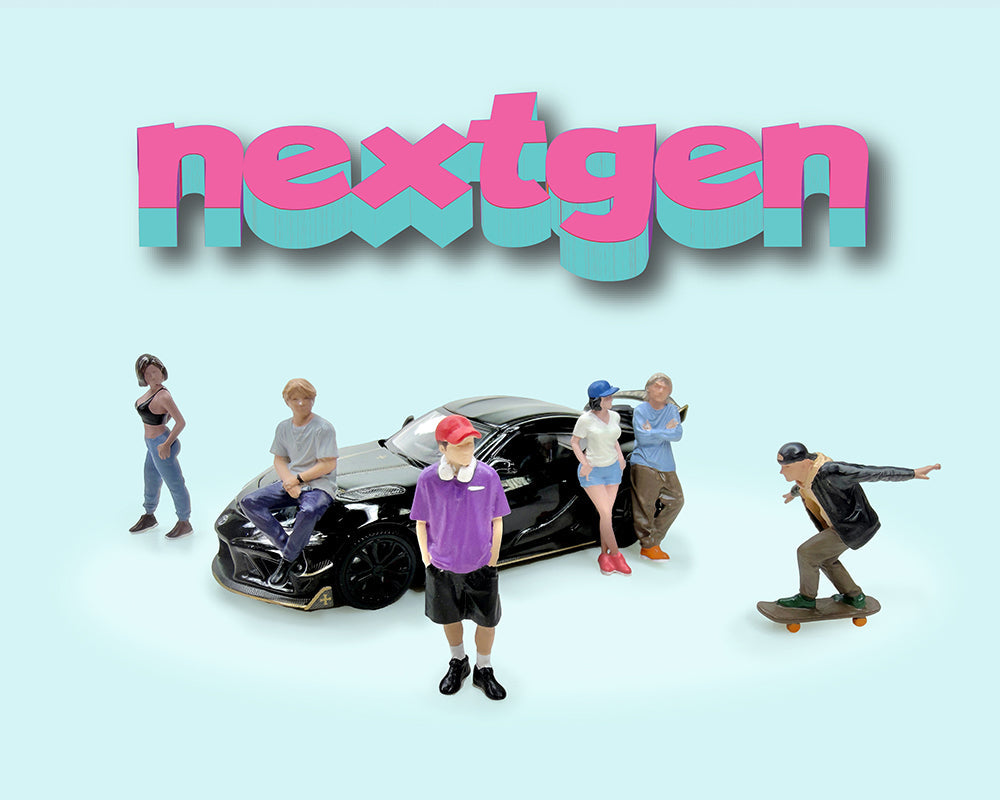 [Preorder] American Diorama 1:64 Figures Nextgen Set of 6 AD-2453