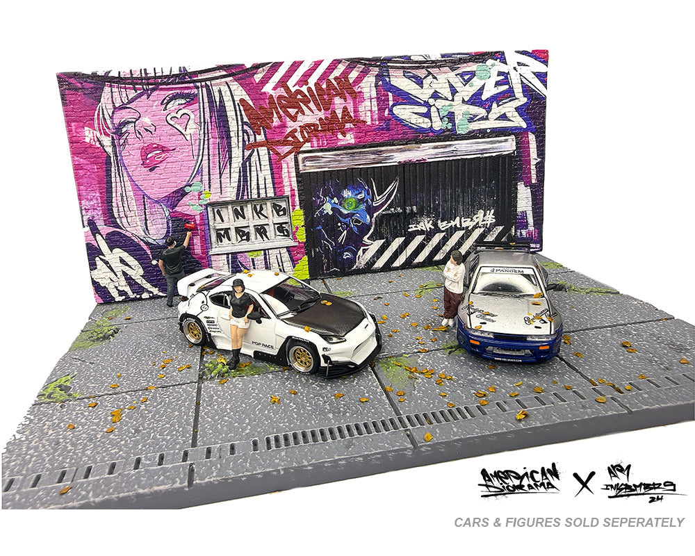[Preorder] American Diorama 1:64 Street Art Diorama - CyberPunk A AD-2458