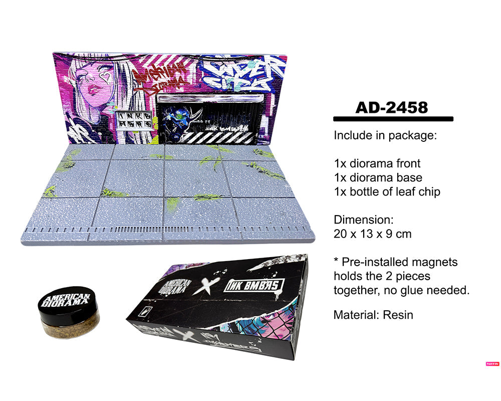[Preorder] American Diorama 1:64 Street Art Diorama - CyberPunk A AD-2458