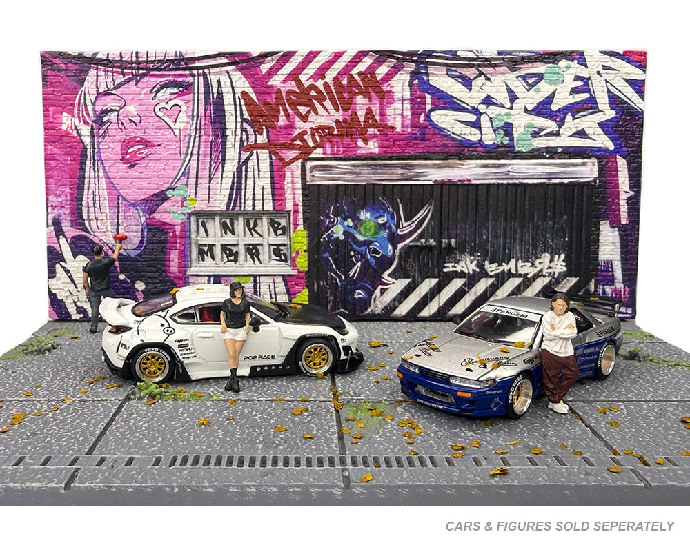 [Preorder] American Diorama 1:64 Street Art Diorama - CyberPunk A AD-2458
