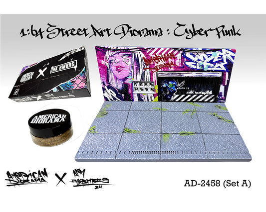 [Preorder] American Diorama 1:64 Street Art Diorama - CyberPunk A AD-2458